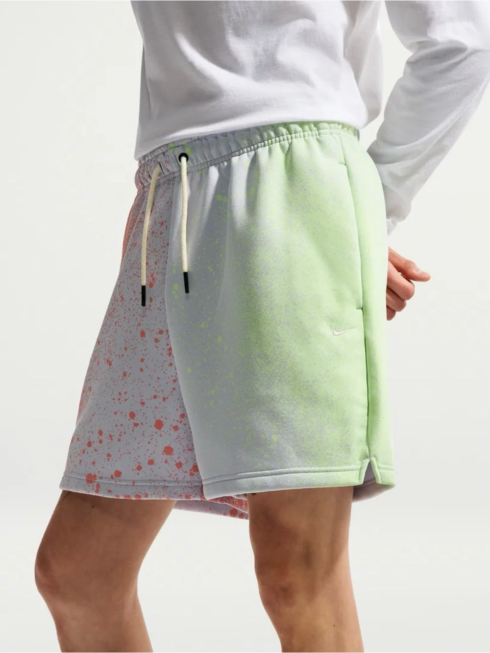 Nike Standard Issue Fleece Basketball Shorts Paint Splatter